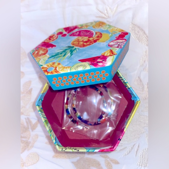 🌈 NWT Colorful Confetti 🍭Hoops 🍬 1.50” Super Lightweight Earrings , Two Pair ✌️ - Picture 8 of 11